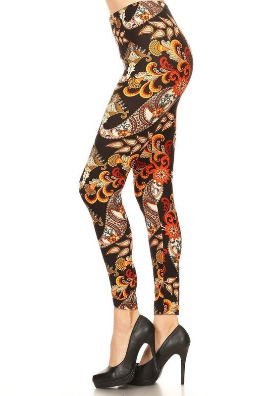 Abstract paisley print
