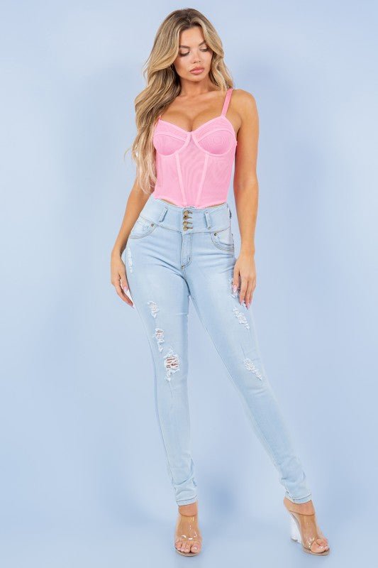 Colombian style skinny jeans