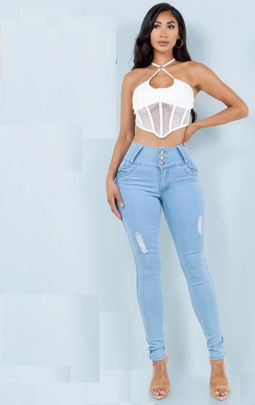 Colombian style skinny jeans